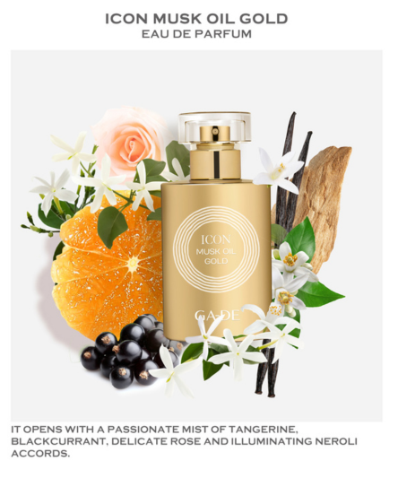 בושם א.ד.פ ICON MUSK OIL GOLD בניחוח נשי ואלגנטי |GA-DE