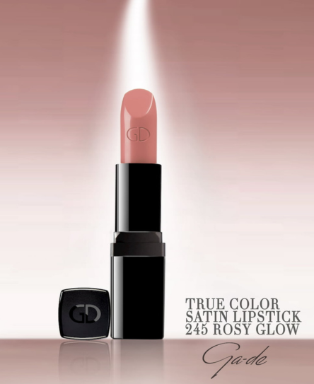 שפתון TRUE COLOR #245 גימור סאטן בגוון ורוד ניוד | GA-DE