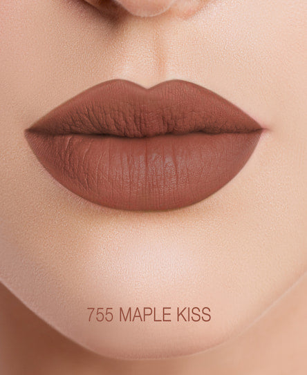 שפתון VELVETEEN MATTE #755 בגוון חום קרמל | GA-DE