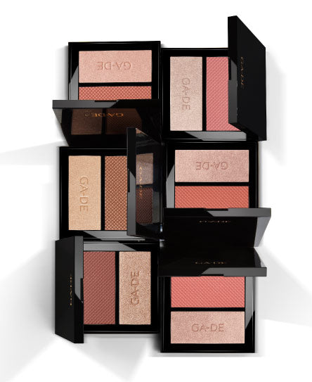 סומק ושימר VELVETEEN #50 בגוון ורוד כתמתם עם שימר רוזגולד | GA-DE