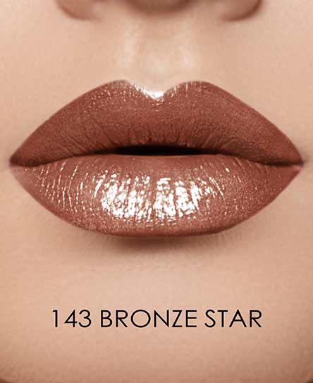 שפתון TRUE COLOR #143 גימור סאטן בגוון ברונזה זוהר | GA-DE