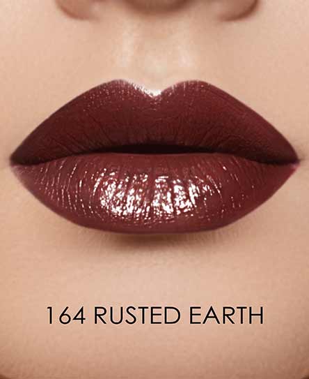 שפתון TRUE COLOR #164 גימור סאטן בגוון חום שזיף | GA-DE