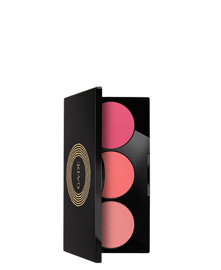 פלטת טריו IDYLLIC SOFT SATIN TRIO BLUSH PALETTE| GA-DE