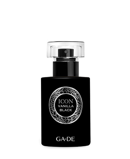 בקבוק בושם שחור ICON VANILLA BLACK.