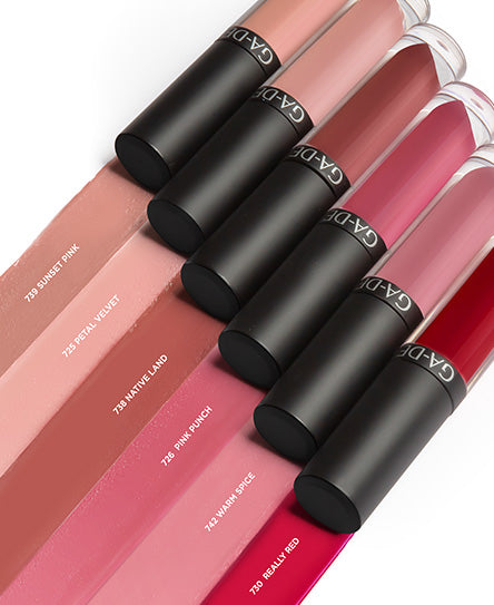 שפתון IDYLLIC #726 ליפסטיק נוזלי מאט בגוון ורוד פונץ' | GA-DE