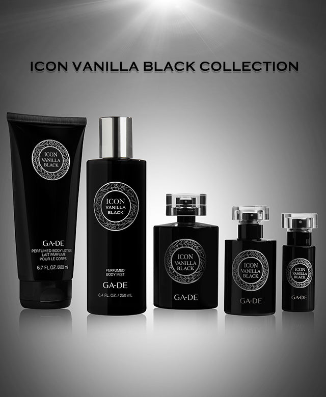 מי גוף ICON VANILLA BLACK בניחוח עשיר של מאסק ווניל חושני |GA-DE