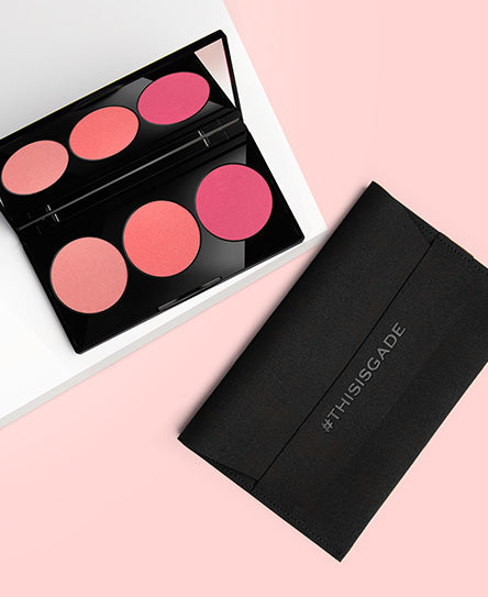 פלטת טריו IDYLLIC SOFT SATIN TRIO BLUSH PALETTE| GA-DE