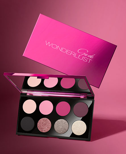 פלטת צלליות WONDERLUST בגוונים ורודים וסגולים מנצנצים | GA-DE