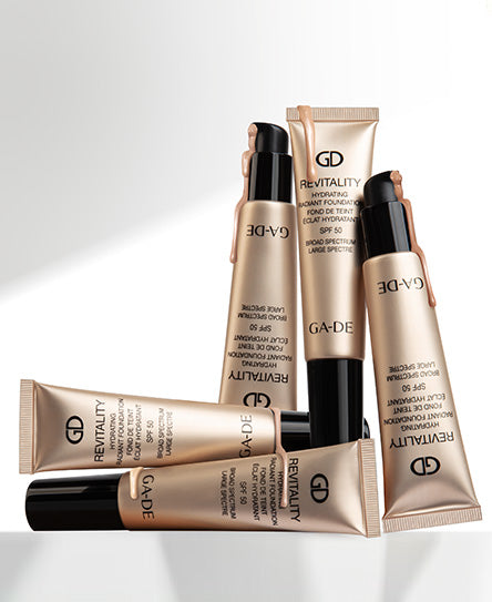 מייקאפ REVITALITY #313 עשיר בלחות עם SPF 50 לעור יבש | GA-DE