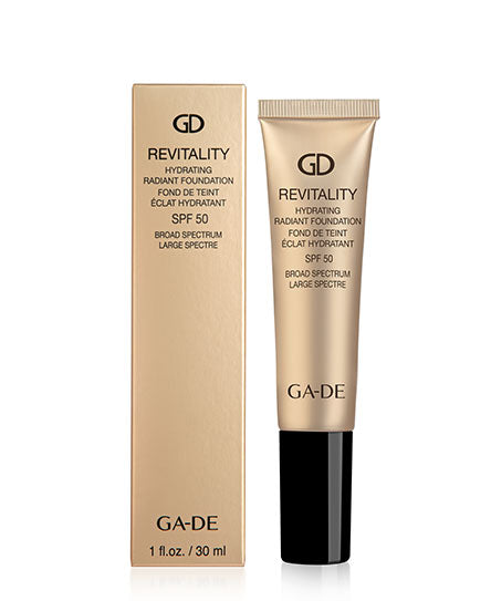 מייקאפ REVITALITY #311 עשיר בלחות עם SPF 50 לעור יבש | GA-DE