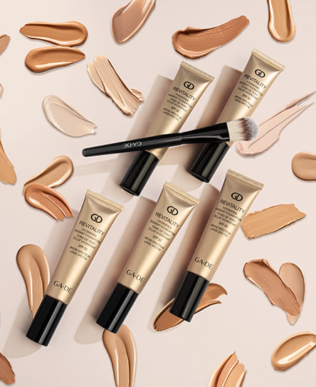 מייקאפ REVITALITY #314 עשיר בלחות עם SPF 50 לעור יבש | GA-DE