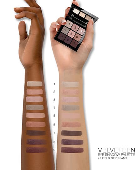 פלטת צלליות VELVETEEN #45 בגווני לילך וורוד | GA-DE