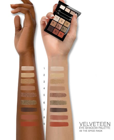 פלטת צלליות VELVETEEN #49 בגוונים חורפיים | GA-DE