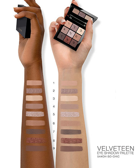 VELVETEEN-מארז צלליות קומפקטי עם תשעה גוונים משלימים-גוון 54
