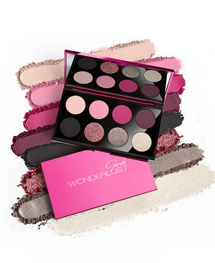 פלטת צלליות WONDERLUST בגוונים ורודים וסגולים מנצנצים | GA-DE