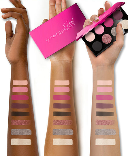 פלטת צלליות WONDERLUST בגוונים ורודים וסגולים מנצנצים | GA-DE