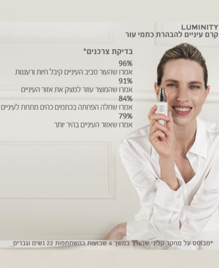 קרם עיניים LUMINITY להבהרת כתמי עור |GA-DE