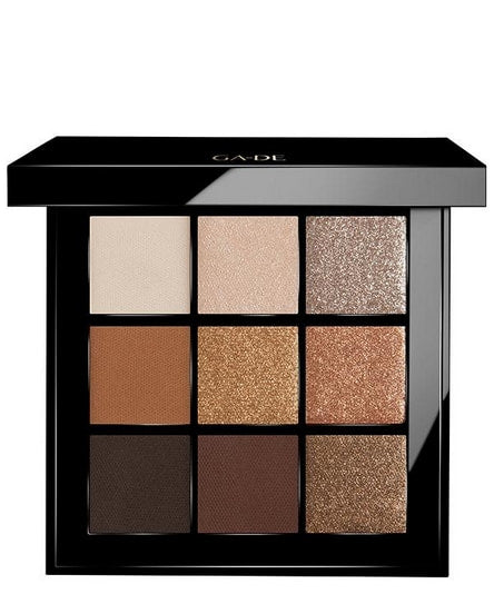 פלטת צלליות VELVETEEN #48 בגווני חום וזהב ללוק זוהר | GA-DE