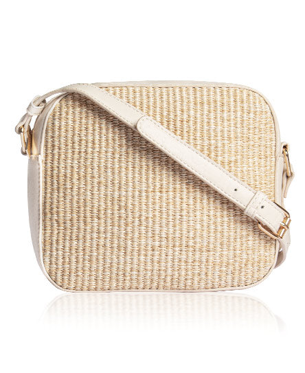 STRAW CROSSBODY BAG