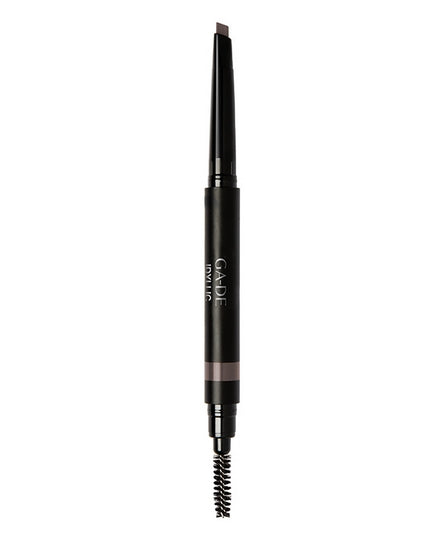 IDYLLIC #600 עפרון גבות דו צדדי עם מברשת לעיצוב ותיחום הגבות | GA-DE