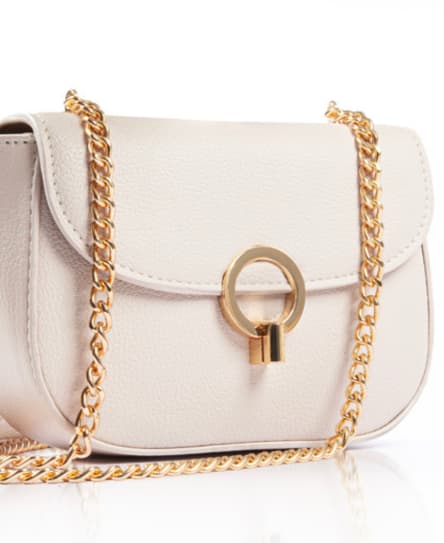 BEIGE CROSSBODY SHOULDER BAG